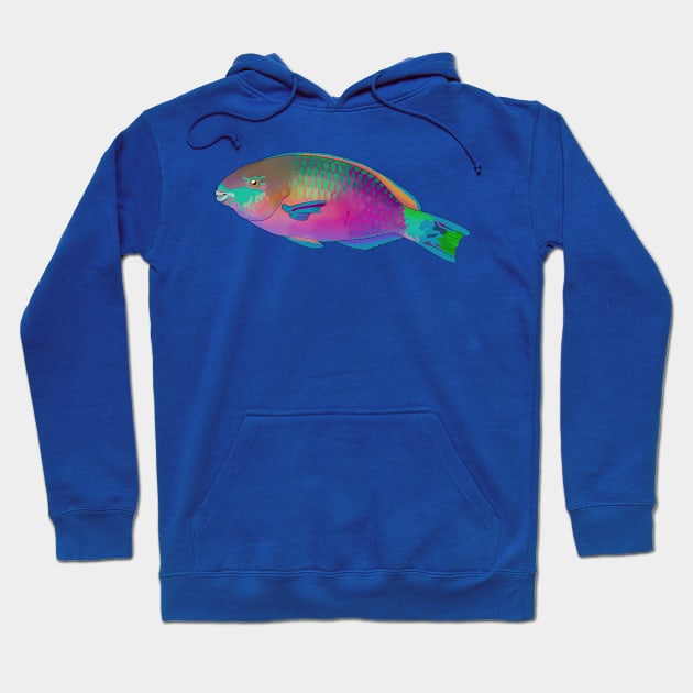 Parrotfish! Hoodie by ziafrazier